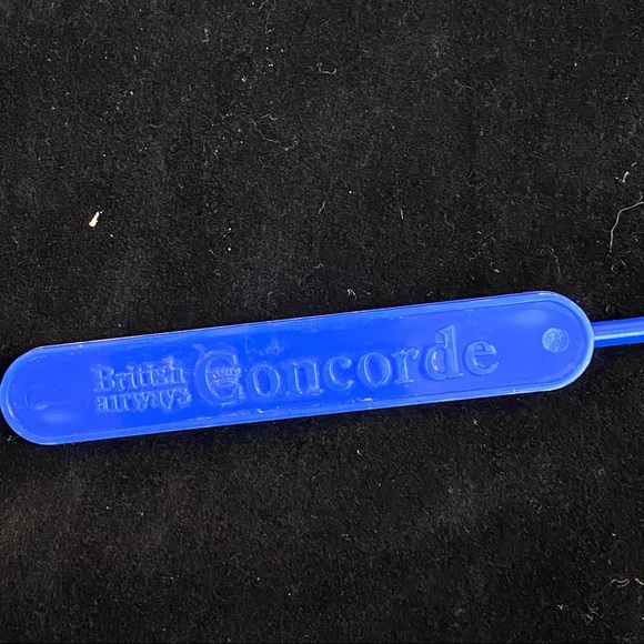 Vintage 70’s-80’s, Blue British Airways Concorde Drink Stirrer/Swizzle Stick. - Picture 7 of 16